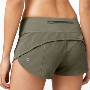 Lululemon Olive Speed Short